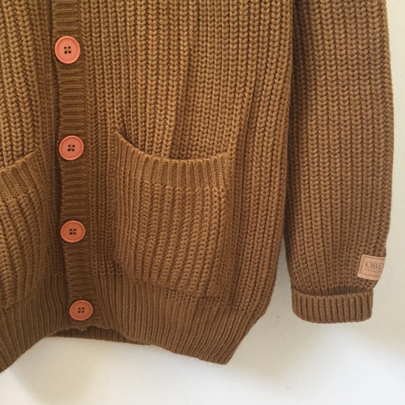 Obey Army Green Oversized Cardigan - Picture 3 of 6